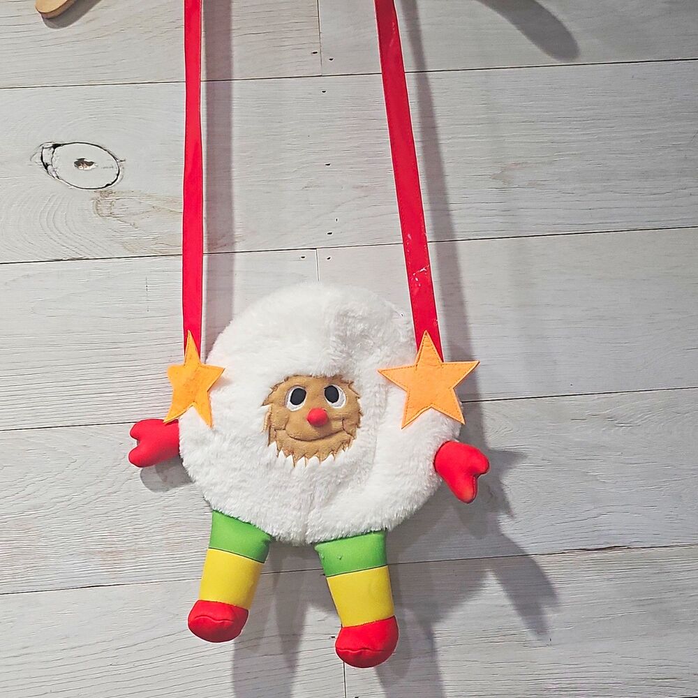 Rainbow Brite White Round Character Shoulder Bag Purse Zip Closure Red Strap